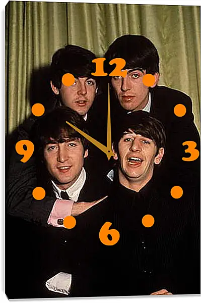 Часы картина - The Beatles - Битлз Часы картина - The Beatles - Битлз