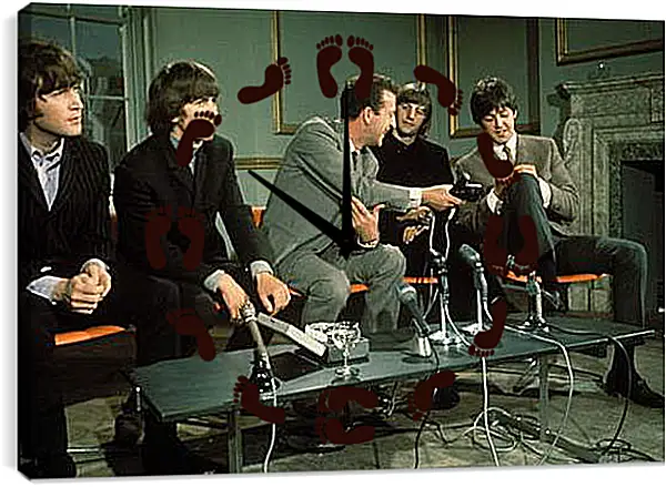 Часы картина - The Beatles - Битлз Часы картина - The Beatles - Битлз