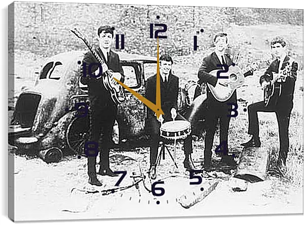 Часы картина - The Beatles - Битлз Часы картина - The Beatles - Битлз