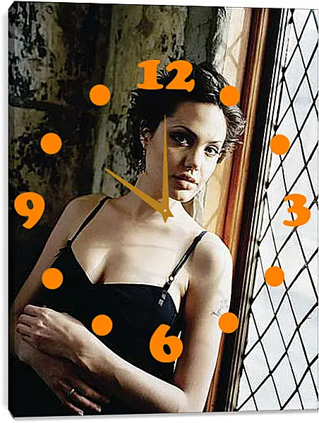 Часы картина - Angelina Jolie - Анжелина Джоли Часы картина - Angelina Jolie - Анжелина Джоли