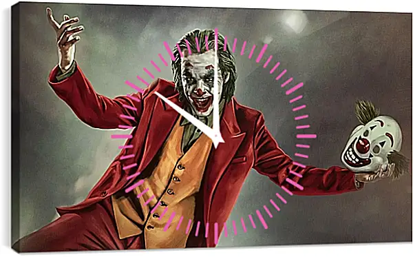 Часы картина - Джокер (Joker) Часы картина - Джокер (Joker)