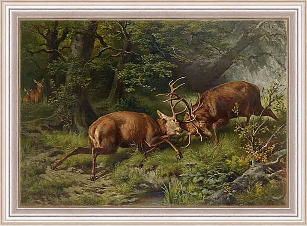 Картина в раме - Олени Картина в раме - Олени
