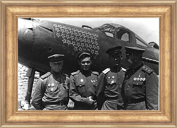 Картина в раме - Американский истребитель. 2-ая мировая война Картина в раме - Американский истребитель. 2-ая мировая война