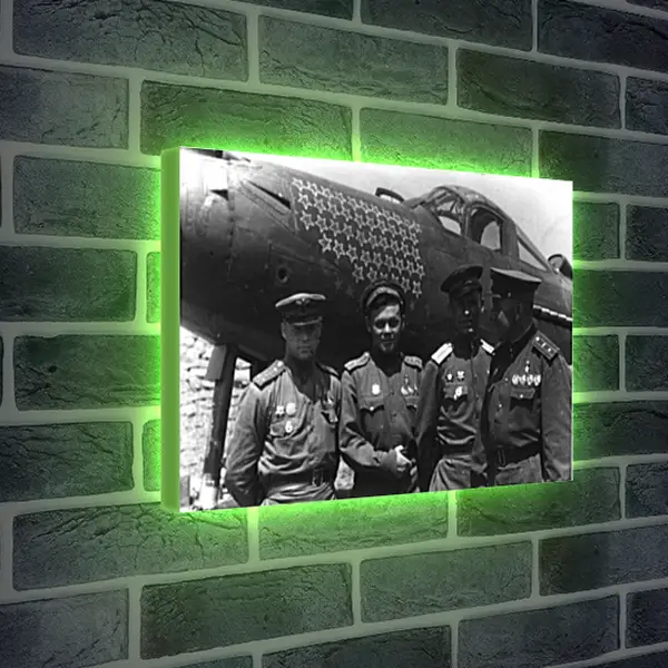 Лайтбокс световая панель - Американский истребитель. 2-ая мировая война Лайтбокс световая панель - Американский истребитель. 2-ая мировая война