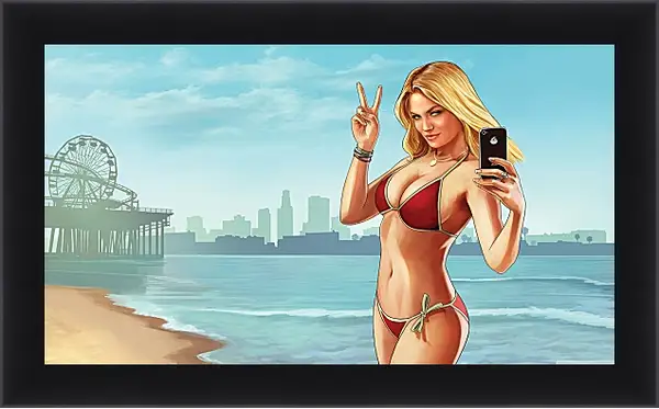 Картина в раме - Заставка. GTA V Картина в раме - Заставка. GTA V