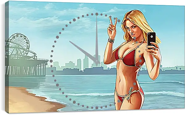 Часы картина - Заставка. GTA V Часы картина - Заставка. GTA V