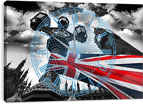 Часы картина - Биг-Бен ( Big Ben). Лондон. Англия. Часы картина - Биг-Бен ( Big Ben). Лондон. Англия.