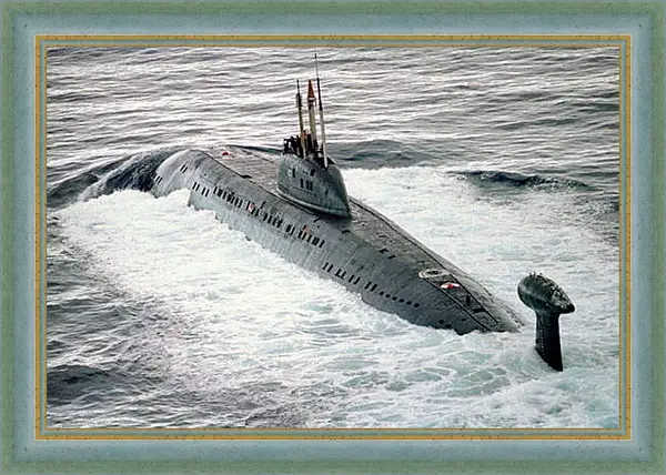 Картина в раме - Подводная лодка Картина в раме - Подводная лодка