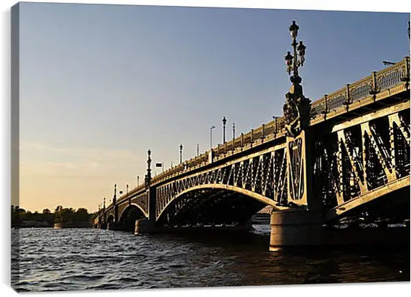 Постер на подрамнике - Мост в Санкт-Петербурге Постер на подрамнике - Мост в Санкт-Петербурге