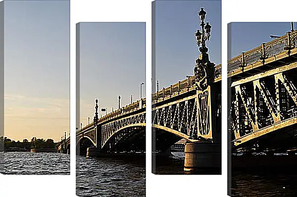 Модульная картина - Мост в Санкт-Петербурге Модульная картина - Мост в Санкт-Петербурге