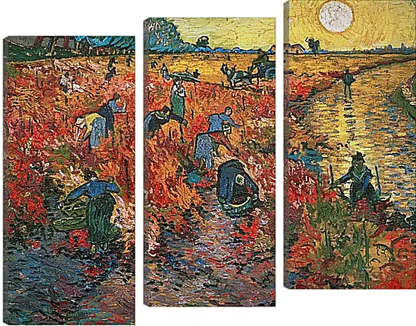 Модульная картина - Red Vineyards at Arles (Красные виноградники в Арли). Винсент Ван Гог Модульная картина - Red Vineyards at Arles (Красные виноградники в Арли). Винсент Ван Гог