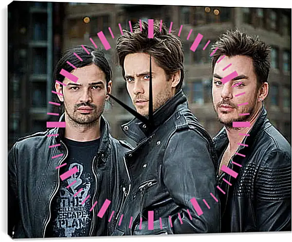 Часы картина - Джаред Лето. 30 seconds to mars Часы картина - Джаред Лето. 30 seconds to mars