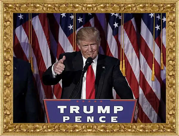 Картина в раме - Дональд Трамп Картина в раме - Дональд Трамп