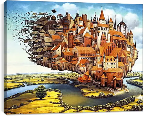 Постер на подрамнике - Мир Яцека Йерки (Jacek Yerka) Постер на подрамнике - Мир Яцека Йерки (Jacek Yerka)