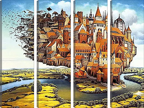 Модульная картина - Мир Яцека Йерки (Jacek Yerka) Модульная картина - Мир Яцека Йерки (Jacek Yerka)