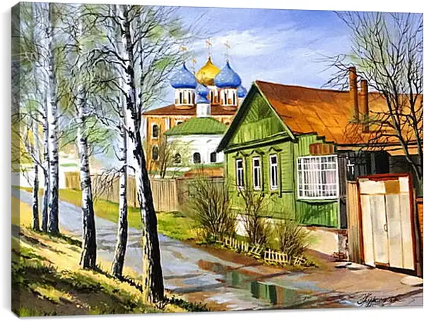 Постер на подрамнике - Деревня Постер на подрамнике - Деревня