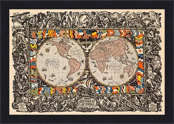 Картина в раме - Историческая карта Картина в раме - Историческая карта