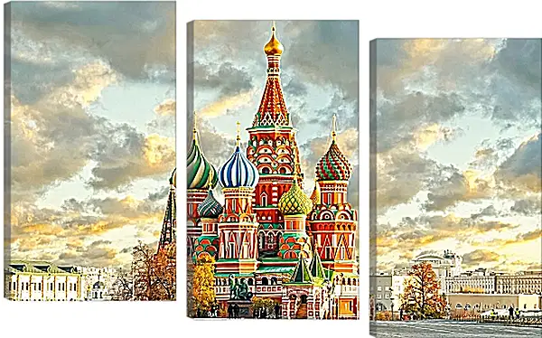 Модульная картина - Красочная Москва Модульная картина - Красочная Москва