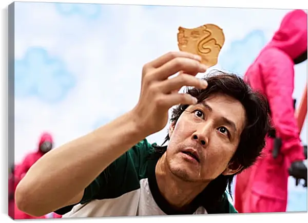 Постер на подрамнике - Seong Gi-hoon №456 (Ли Джон-джэ). Игра в кальмара Постер на подрамнике - Seong Gi-hoon №456 (Ли Джон-джэ). Игра в кальмара