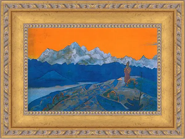 Картина в раме - Красный лама. Рерих Николай Картина в раме - Красный лама. Рерих Николай