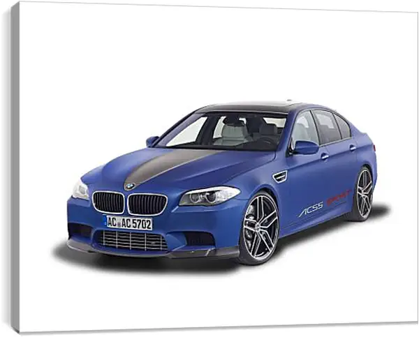 Постер на подрамнике - Синяя BMW Постер на подрамнике - Синяя BMW