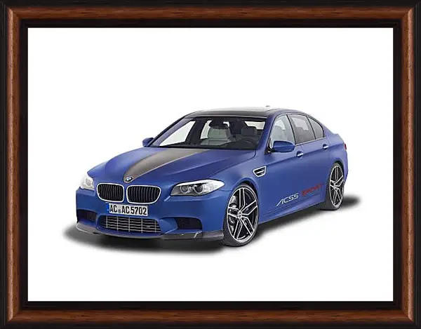 Картина в раме - Синяя BMW Картина в раме - Синяя BMW