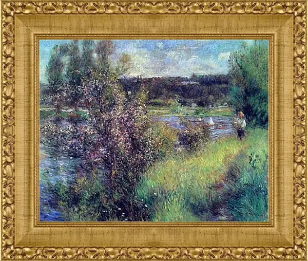 Картина в раме - The Seine at Chatou. Пьер Огюст Ренуар Картина в раме - The Seine at Chatou. Пьер Огюст Ренуар