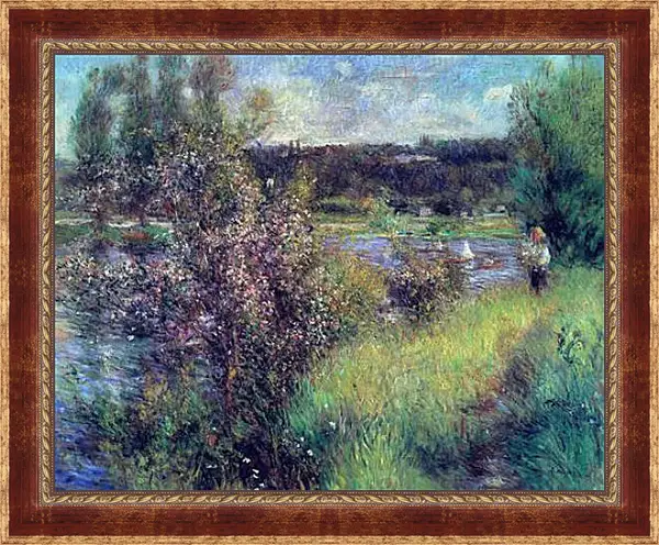 Картина в раме - The Seine at Chatou. Пьер Огюст Ренуар Картина в раме - The Seine at Chatou. Пьер Огюст Ренуар