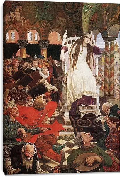 Постер на подрамнике - Царевна-несмеяна. Виктор Васнецов Постер на подрамнике - Царевна-несмеяна. Виктор Васнецов