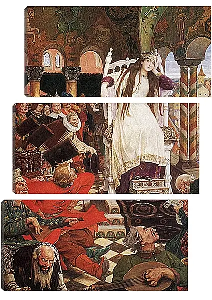 Модульная картина - Царевна-несмеяна. Виктор Васнецов Модульная картина - Царевна-несмеяна. Виктор Васнецов