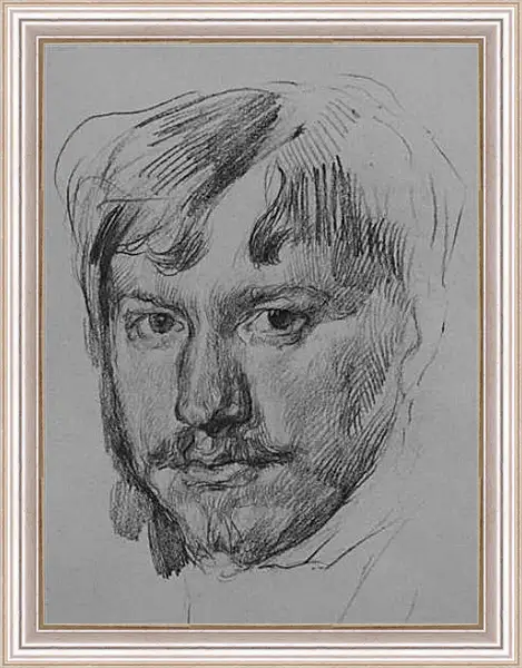 Картина в раме - Автопортрет. Валентин Александрович Серов Картина в раме - Автопортрет. Валентин Александрович Серов