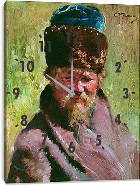 Часы картина - Ямщик. Маковский Константин Часы картина - Ямщик. Маковский Константин