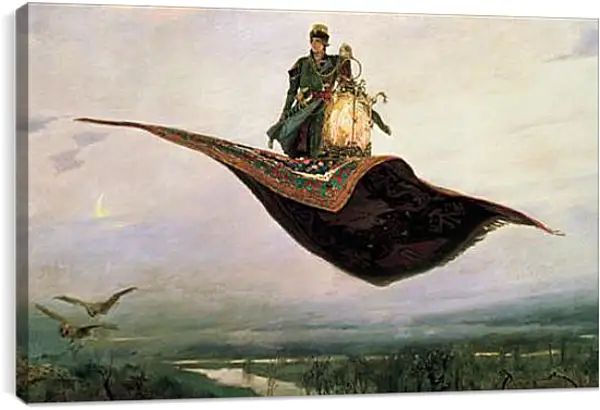 Постер на подрамнике - Ковер-самолет. Виктор Васнецов Постер на подрамнике - Ковер-самолет. Виктор Васнецов