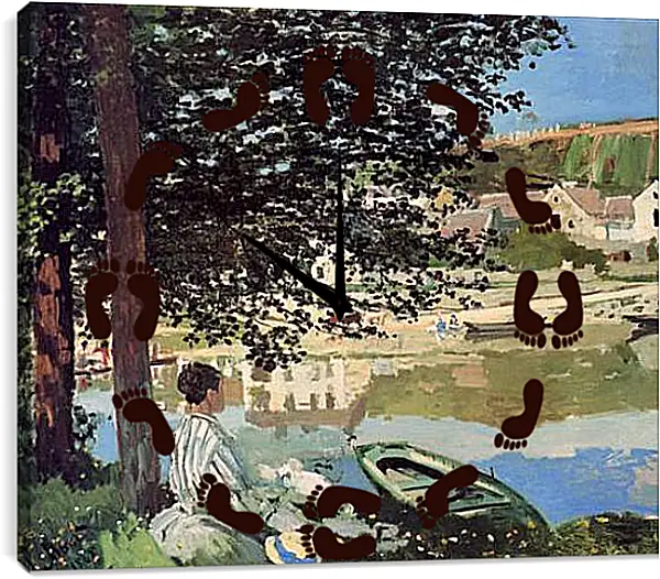 Часы картина - The River. Клод Моне Часы картина - The River. Клод Моне
