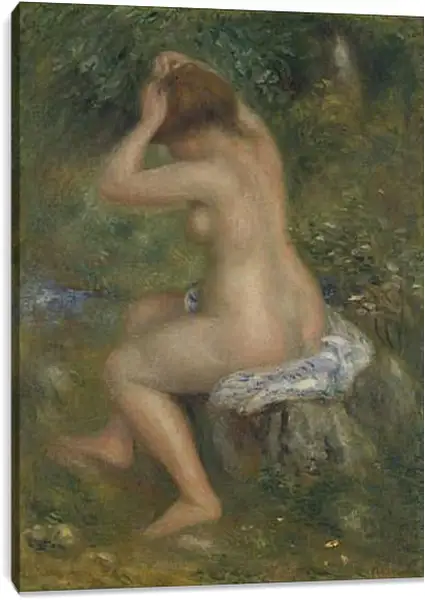 Постер на подрамнике - A Bather. Пьер Огюст Ренуар Постер на подрамнике - A Bather. Пьер Огюст Ренуар