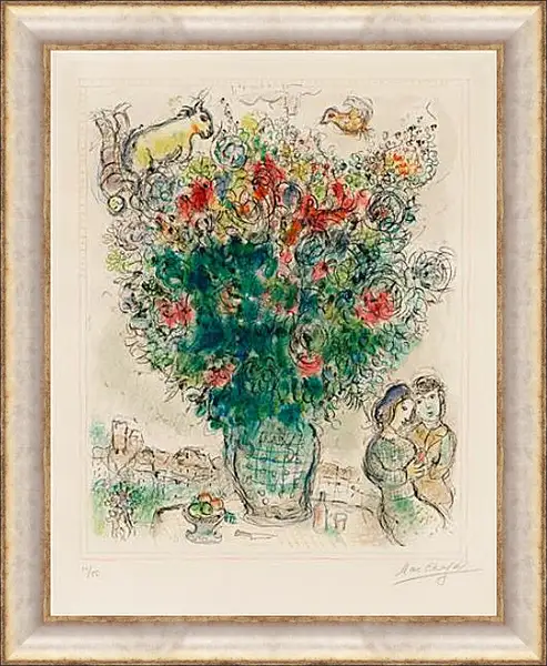 Картина в раме - Bouquet multicolore Картина в раме - Bouquet multicolore