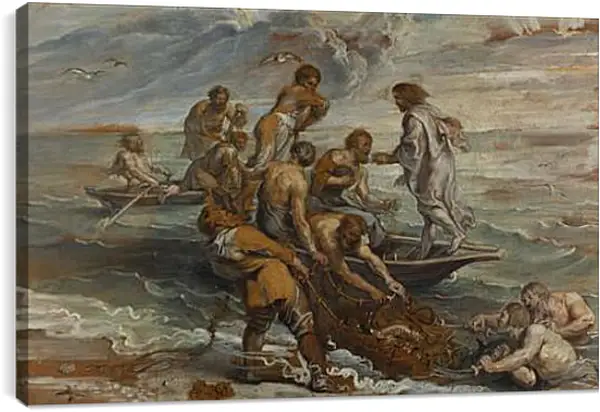 Постер на подрамнике - The Miraculous Draught of Fishes. Питер Пауль Рубенс Постер на подрамнике - The Miraculous Draught of Fishes. Питер Пауль Рубенс