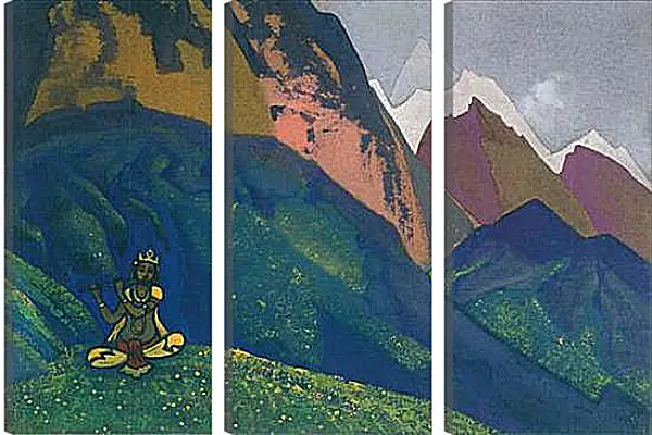 Модульная картина - Кришна. Рерих Николай Модульная картина - Кришна. Рерих Николай