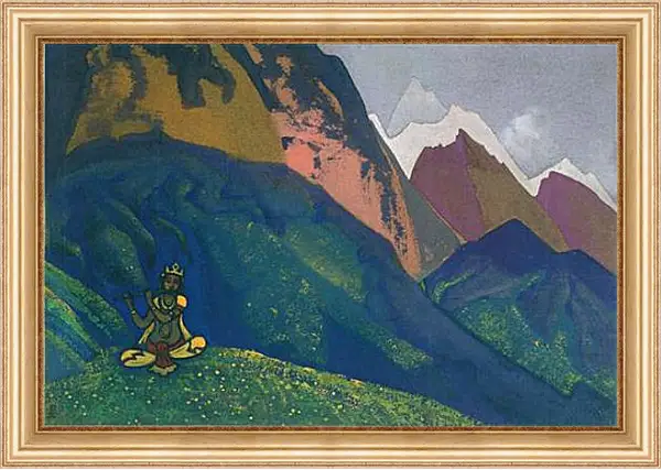 Картина в раме - Кришна. Рерих Николай Картина в раме - Кришна. Рерих Николай