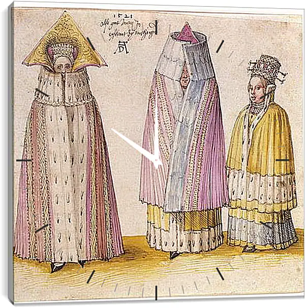 Часы картина - Three powerful Livlä. Альбрехт Дюрер Часы картина - Three powerful Livlä. Альбрехт Дюрер
