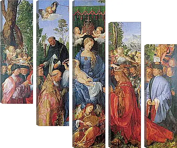 Модульная картина - Rosenkranzaltar. Праздник терновых венцов. Альбрехт Дюрер Модульная картина - Rosenkranzaltar. Праздник терновых венцов. Альбрехт Дюрер