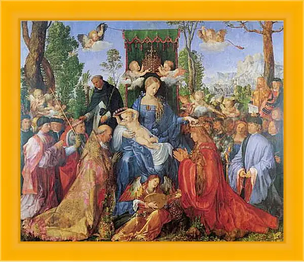 Картина в раме - Rosenkranzaltar. Альбрехт Дюрер
Картина в раме - Rosenkranzaltar. Альбрехт Дюрер
