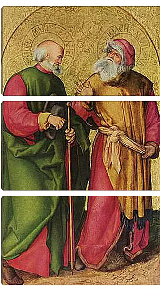 Модульная картина - Dreikonigsaltar, linker Flugel (Szene - Josef und Joachim). Альбрехт Дюрер
Модульная картина - Dreikonigsaltar, linker Flugel (Szene - Josef und Joachim). Альбрехт Дюрер