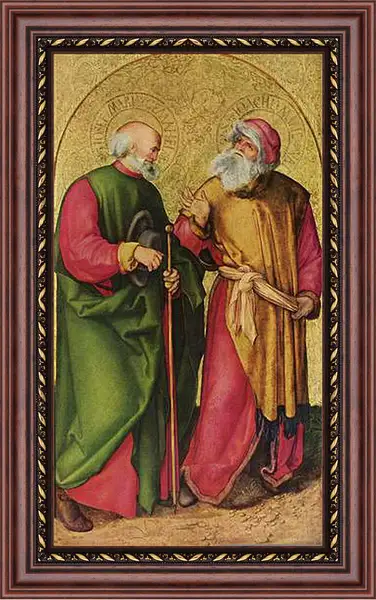 Картина в раме - Dreikonigsaltar, linker Flugel (Szene - Josef und Joachim). Альбрехт Дюрер
Картина в раме - Dreikonigsaltar, linker Flugel (Szene - Josef und Joachim). Альбрехт Дюрер