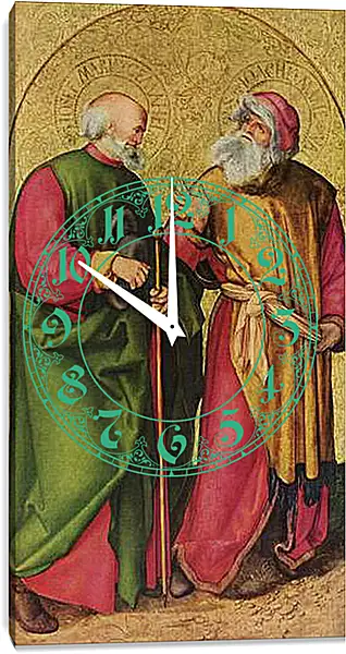 Часы картина - Dreikonigsaltar, linker Flugel (Szene - Josef und Joachim). Альбрехт Дюрер
Часы картина - Dreikonigsaltar, linker Flugel (Szene - Josef und Joachim). Альбрехт Дюрер