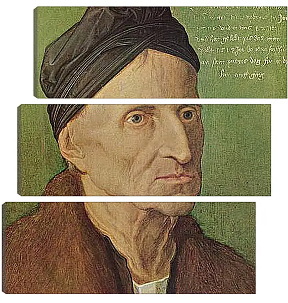 Модульная картина - Portrat des Michael Wolgemut. Портрет Михаэля Вольгемута. Альбрехт Дюрер Модульная картина - Portrat des Michael Wolgemut. Портрет Михаэля Вольгемута. Альбрехт Дюрер
