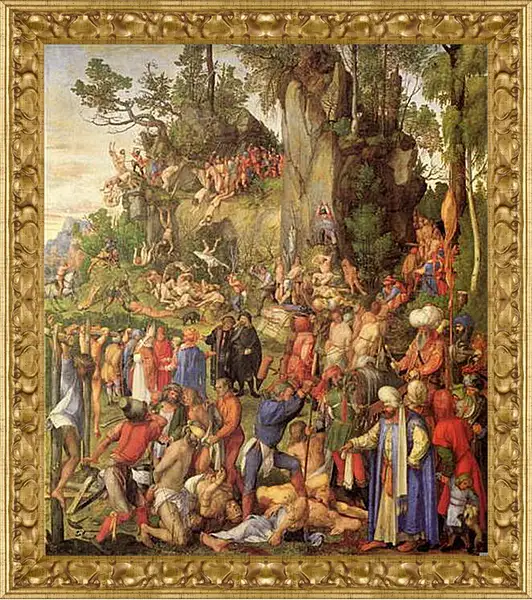 Картина в раме - Marter der zehntausend Christen. Альбрехт Дюрер
Картина в раме - Marter der zehntausend Christen. Альбрехт Дюрер