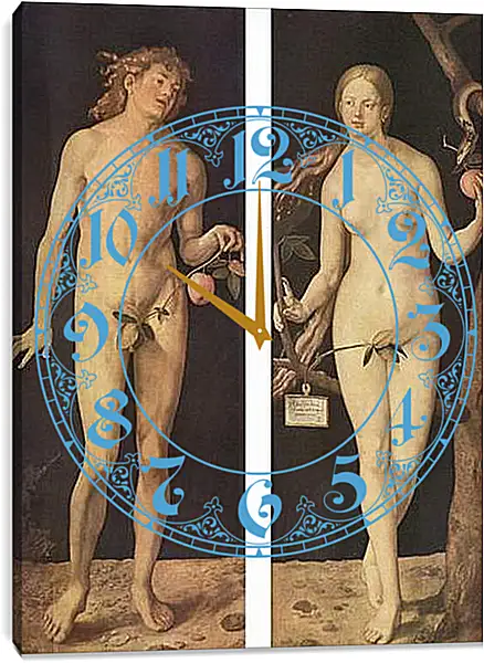 Часы картина - Adam and Eve. Альбрехт Дюрер
Часы картина - Adam and Eve. Альбрехт Дюрер