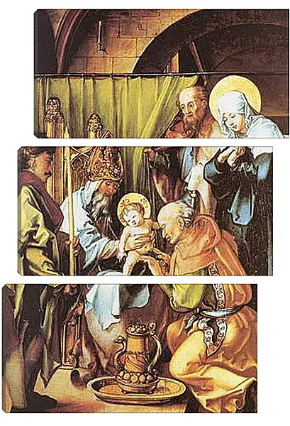 Модульная картина - Die sieben Schmerzen Maria, Mitteltafel (Beschneidung Christi). Обрезание Христа. Альбрехт Дюрер Модульная картина - Die sieben Schmerzen Maria, Mitteltafel (Beschneidung Christi). Обрезание Христа. Альбрехт Дюрер