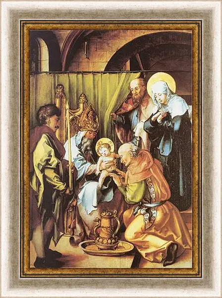 Картина в раме - Die sieben Schmerzen Maria, Mitteltafel (Beschneidung Christi). Альбрехт Дюрер
Картина в раме - Die sieben Schmerzen Maria, Mitteltafel (Beschneidung Christi). Альбрехт Дюрер